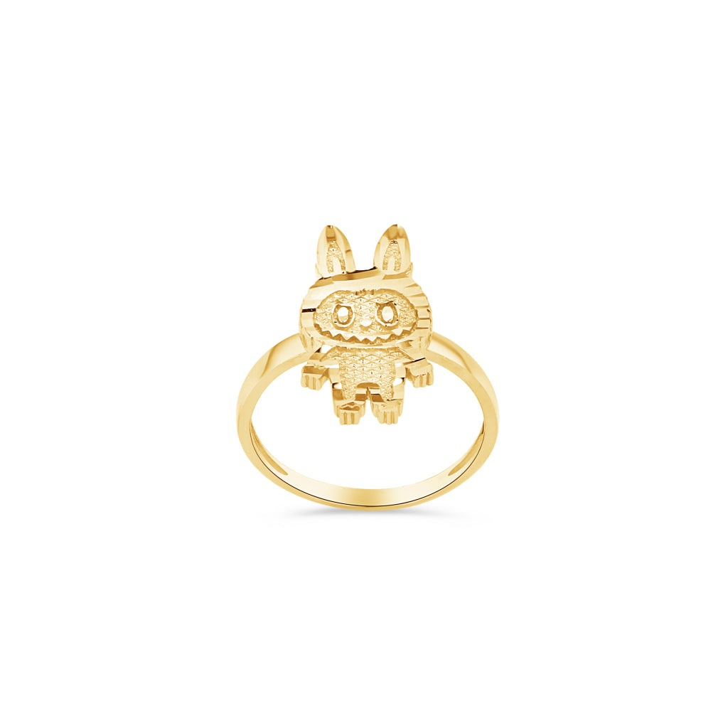 14K Gold Medium Labubu Ring
