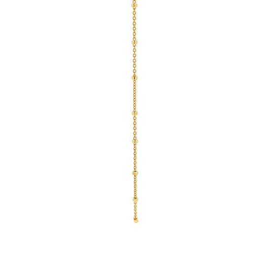 14K Gold Saturn Rolo Chain