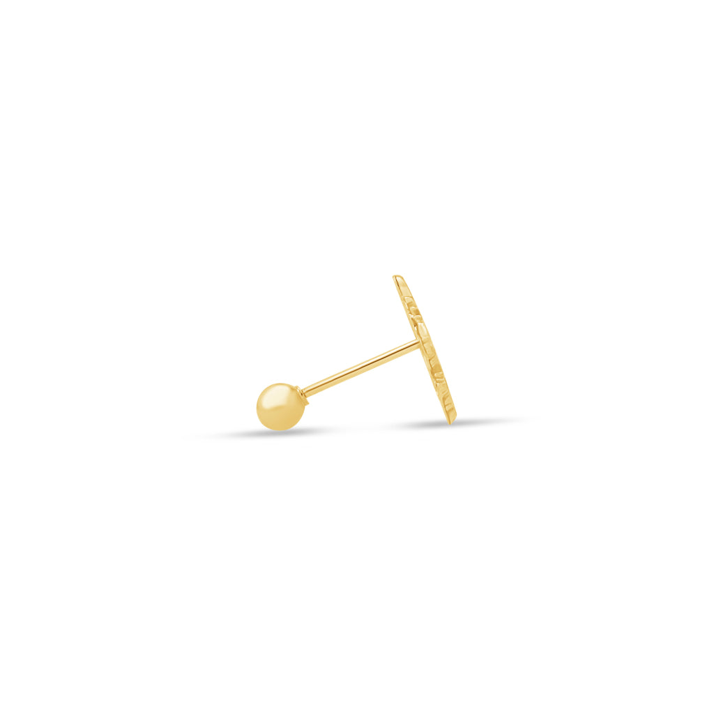 14K Gold Labubu Earrings White