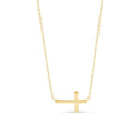 Modern Bar Cross Choker Necklace 3.1g.