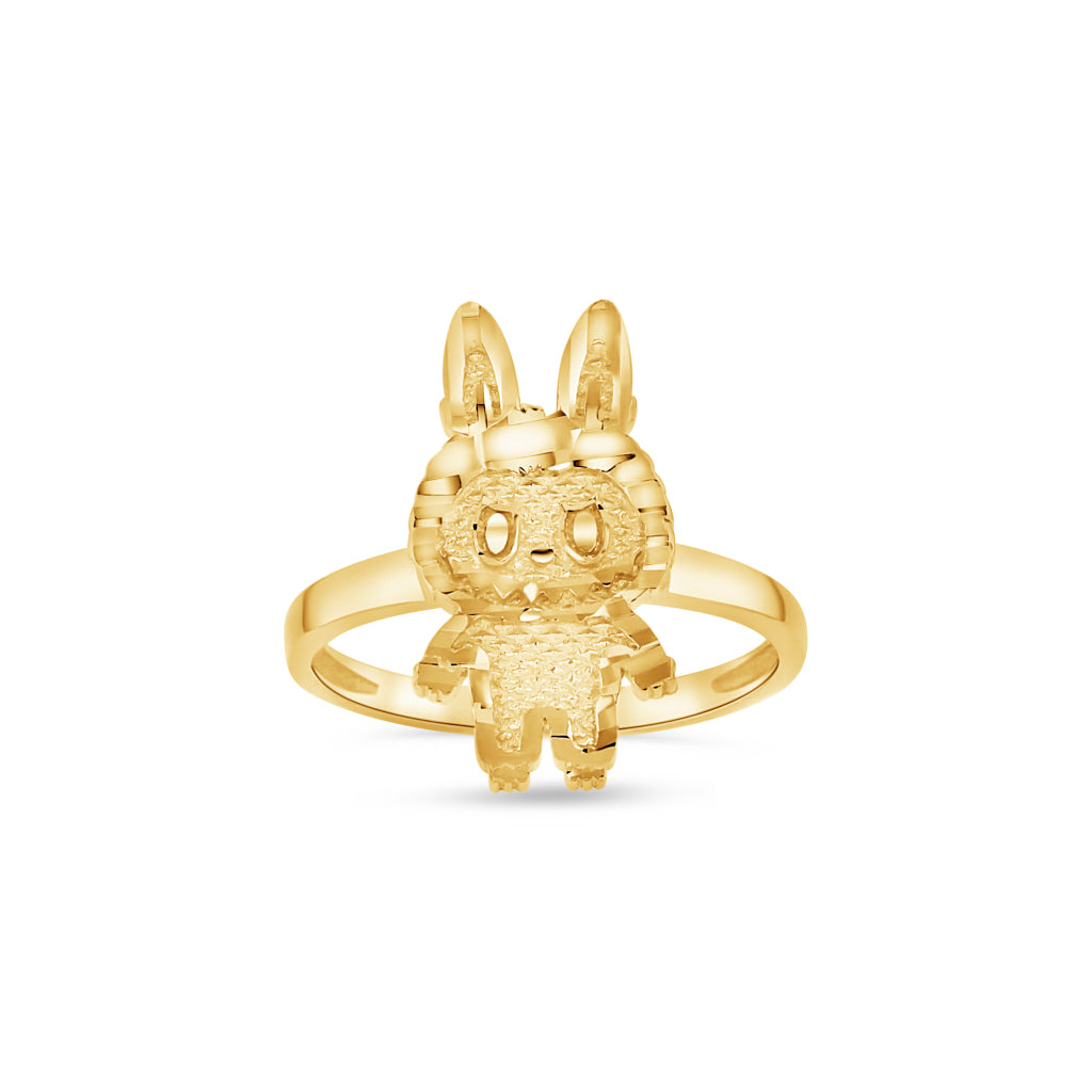 14K Gold Medium Labubu Ring