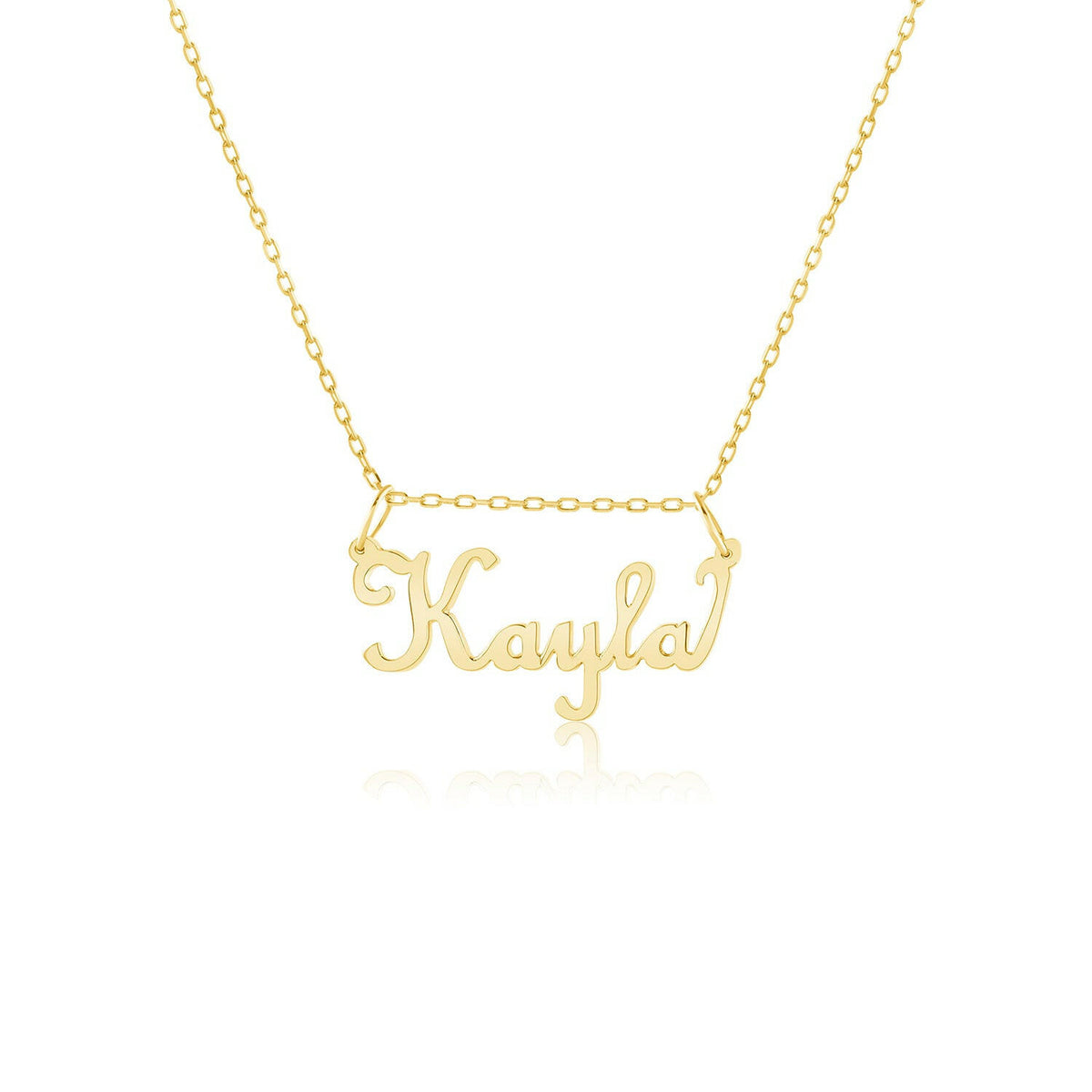 Gold Thin Script Name