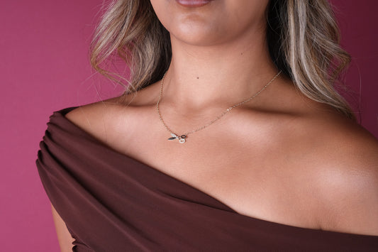 14K Gold Pavé Scissors Choker Necklace