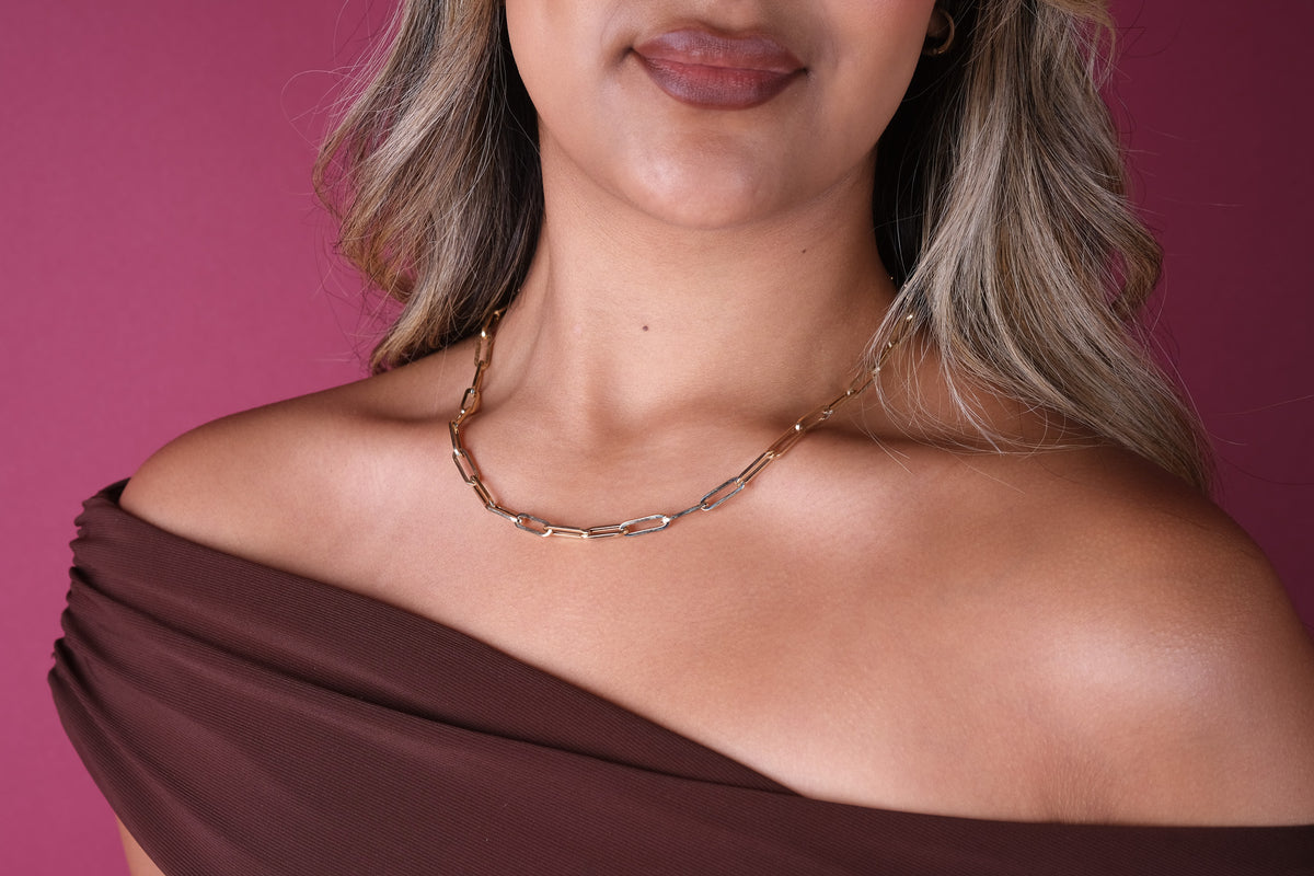 10K Gold Paperclip Chain