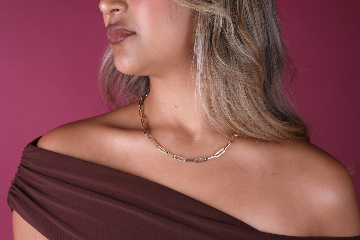 10K Gold Paperclip Chain