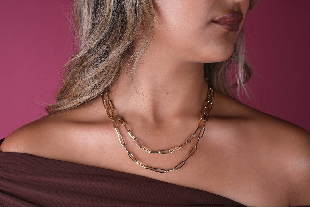 10K Gold Paperclip Chain