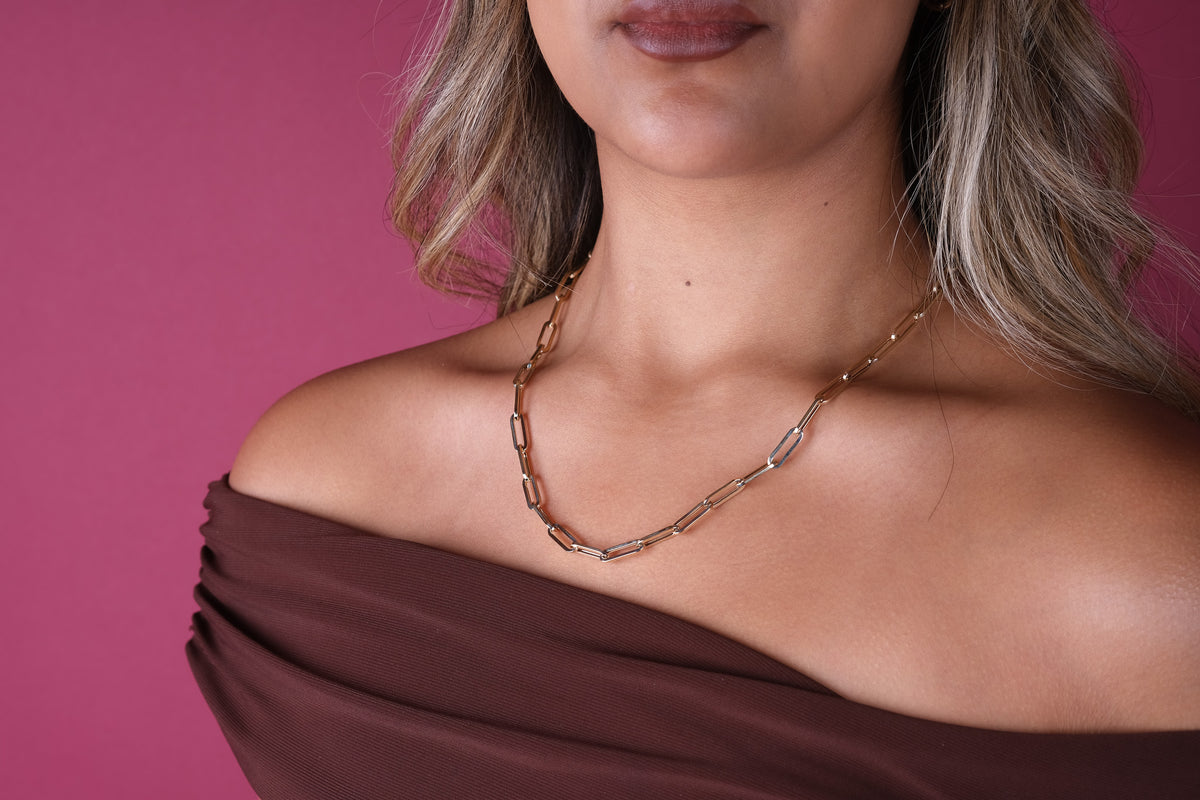 10K Gold Paperclip Chain