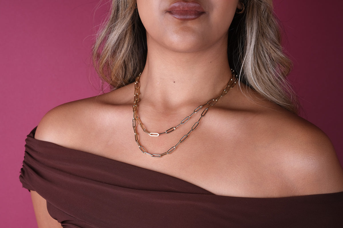 10K Gold Paperclip Chain