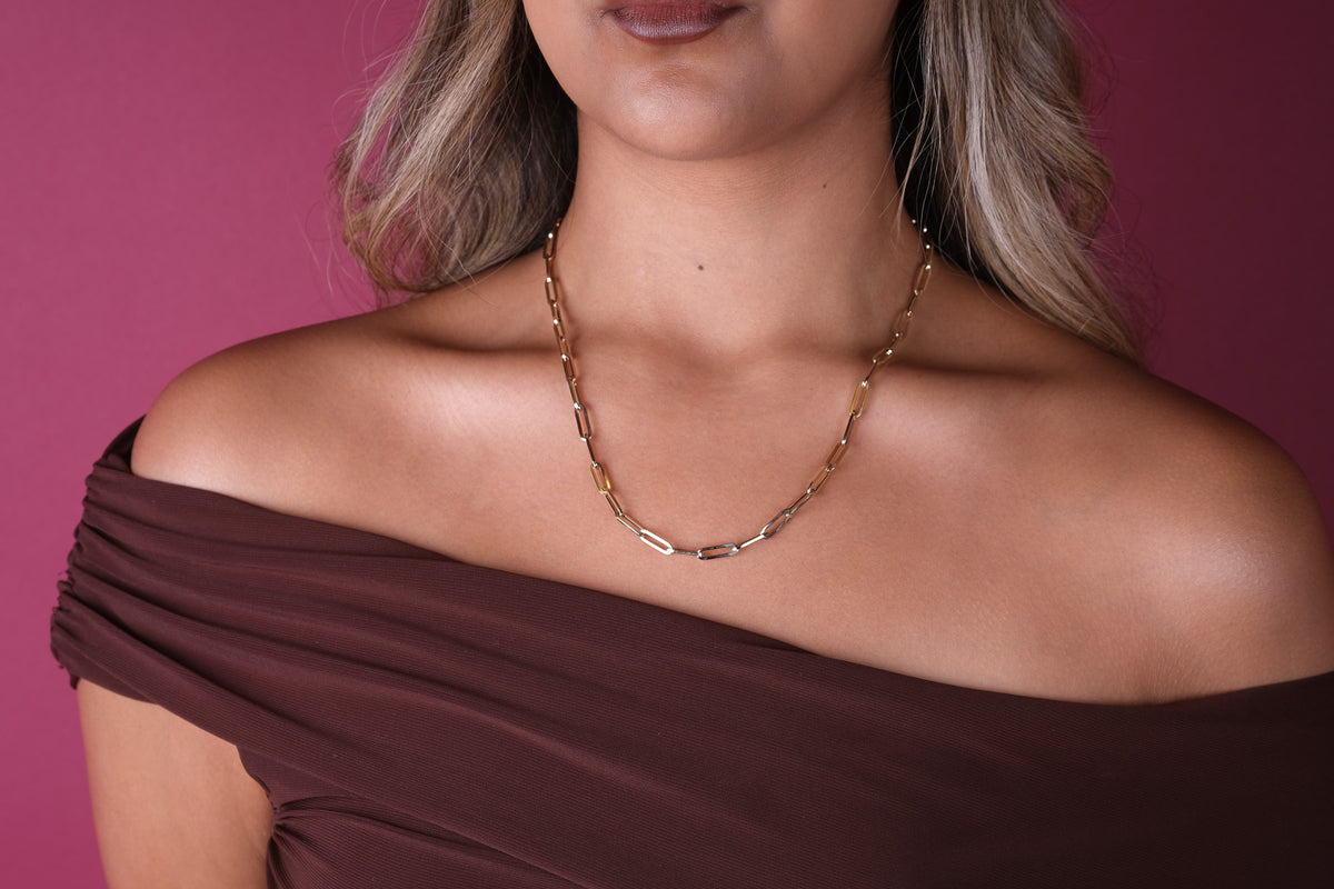 10K Gold Paperclip Chain