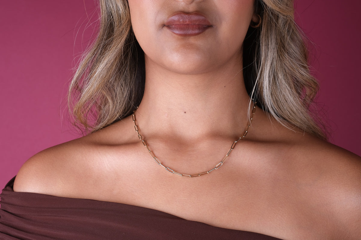 10K Gold Paperclip Chain