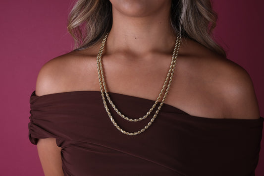 10K Gold Solid Rope Chain