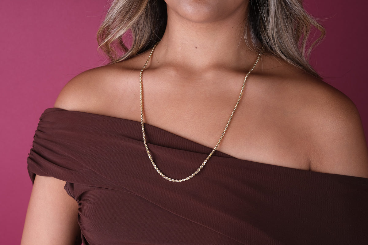 10K Gold Solid Rope Chain