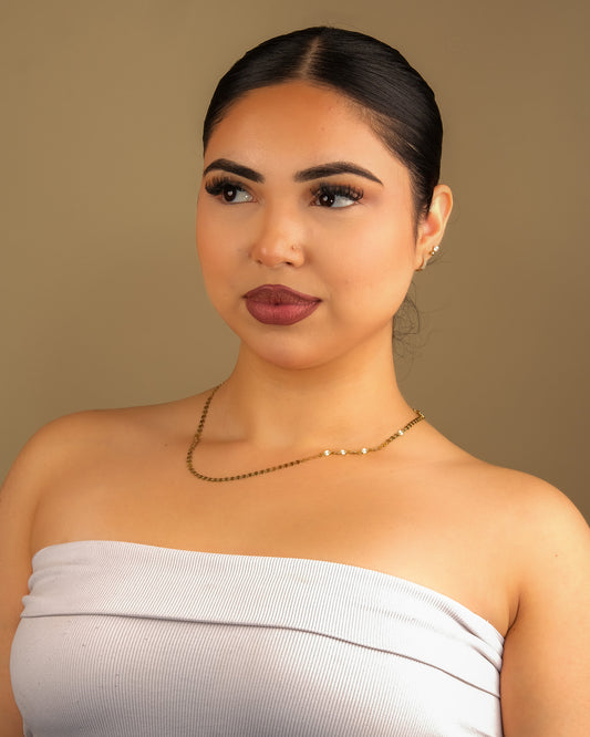 14K Gold Mirror Coin Chain - 3mm
