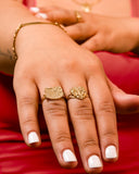 Small Nugget Heart Ring