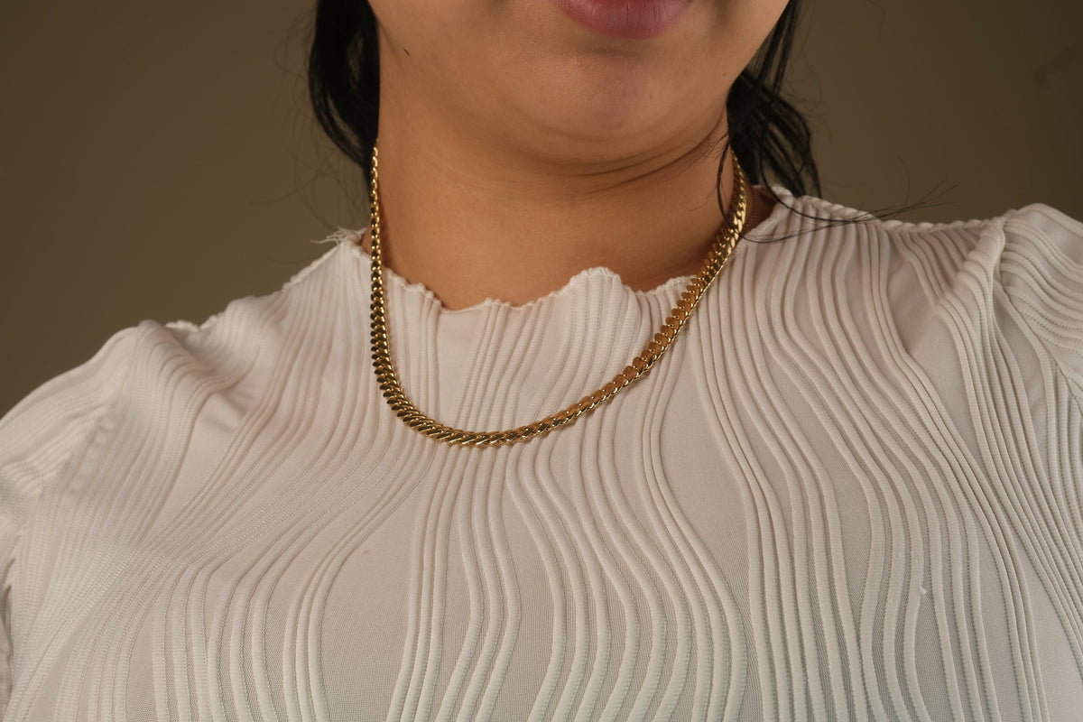 10K Gold Polished Monaco Miami Cuban Chain