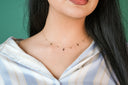 Cross & Moon Stone Choker