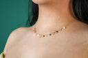 Heart & Baguette Choker Necklace
