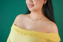 Heart & Baguette Choker Necklace