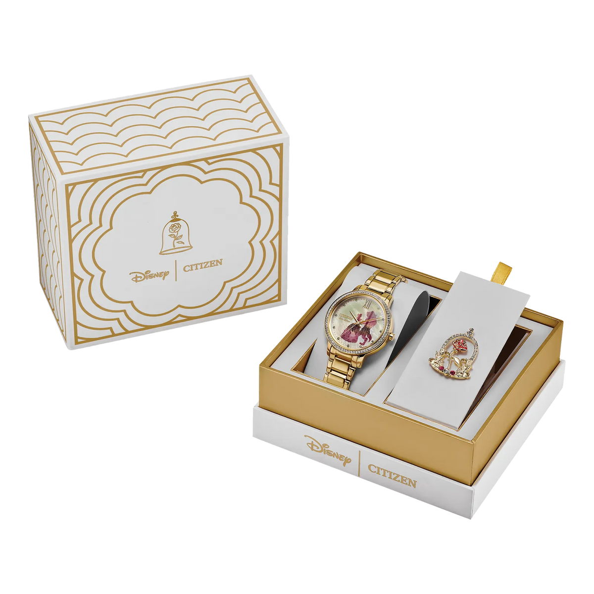 Women's Citizen Eco Drive Beauty and the Beast Box Set