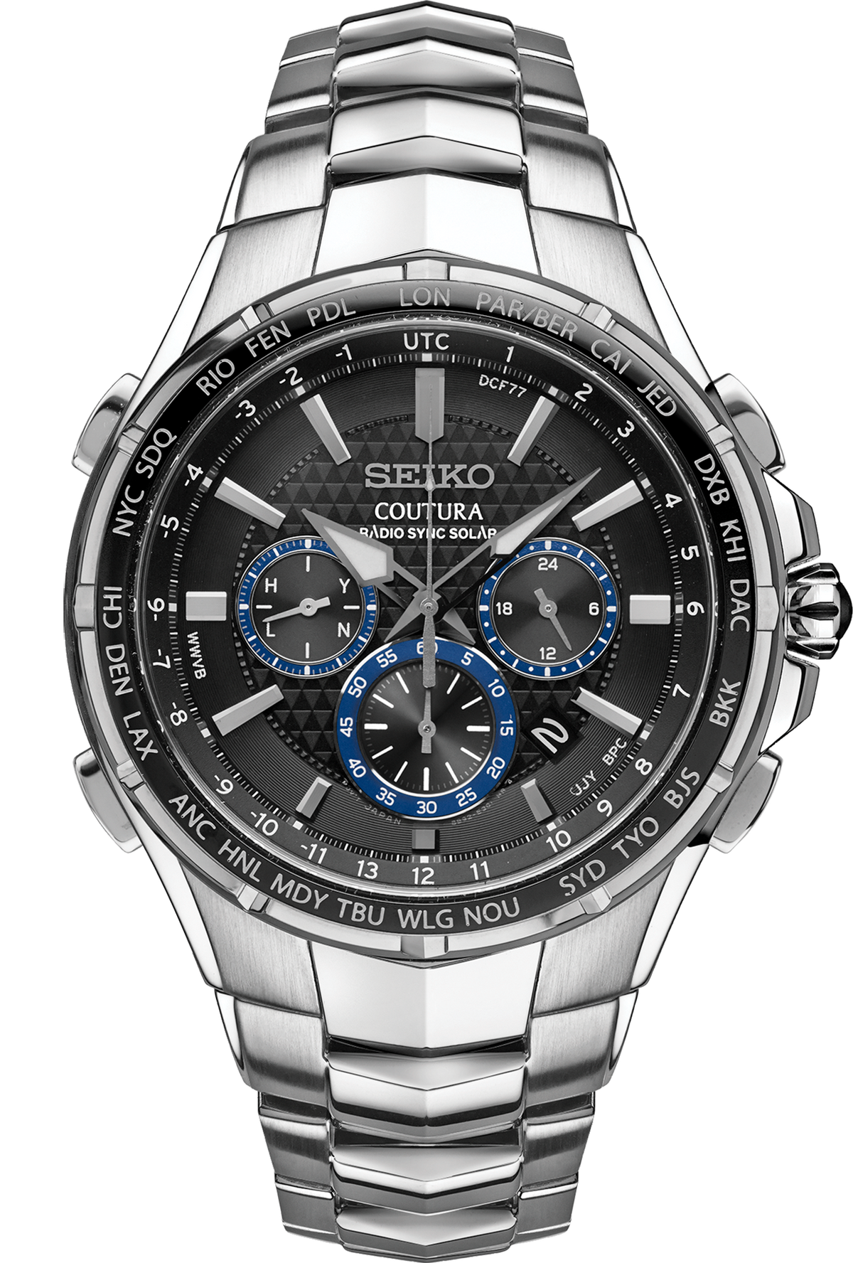 Seiko Coutura Radio Sync Solar Chronograph - SSG009