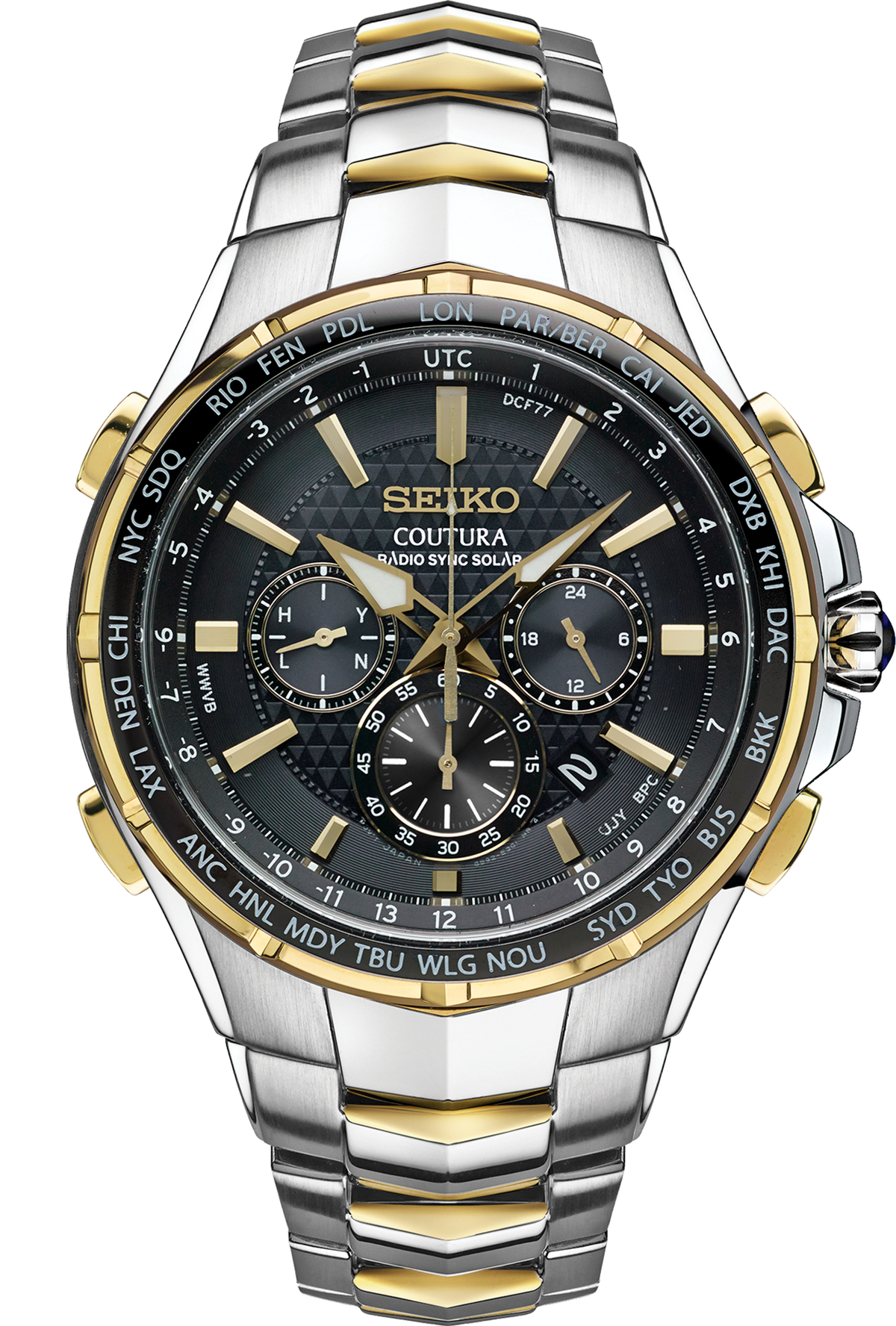 Seiko Coutura Radio Sync Solar Chronograph - SSG010