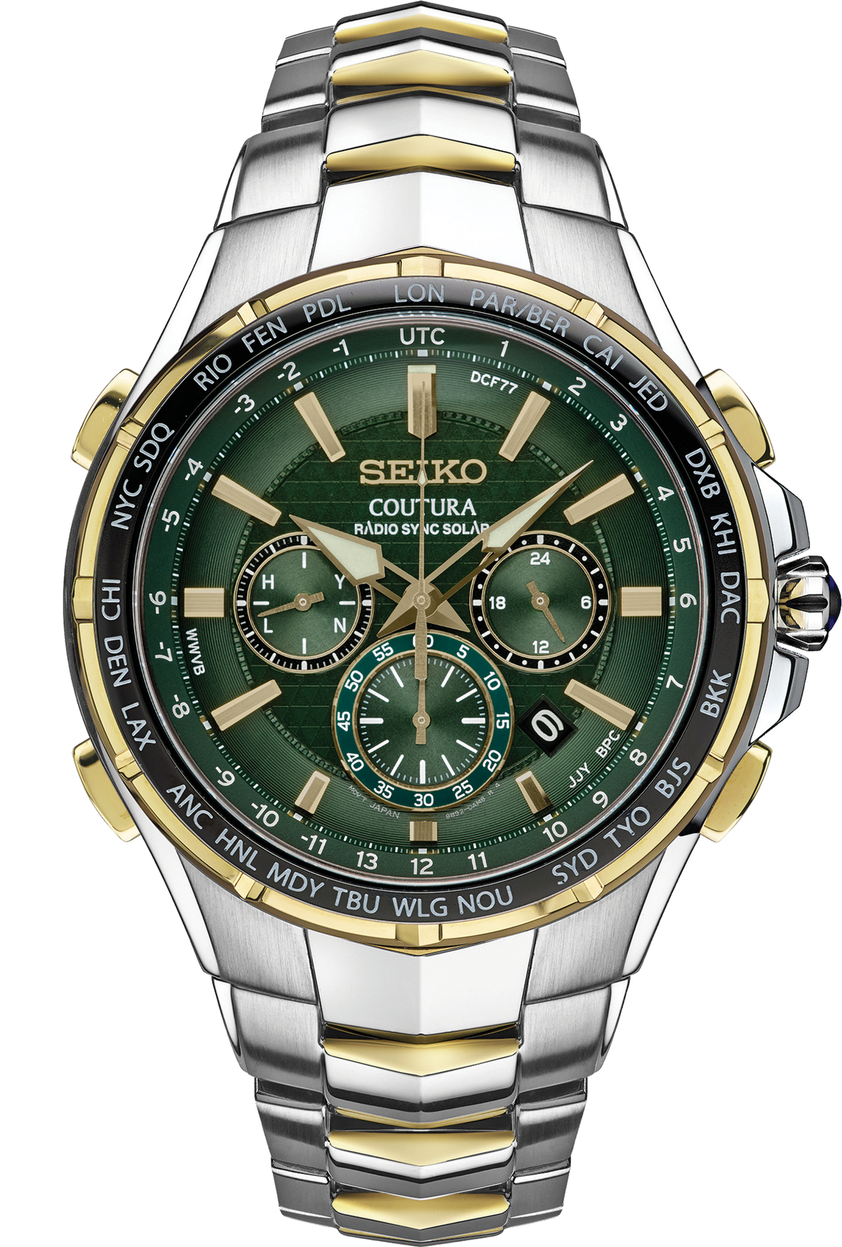 Seiko Coutura Radio Sync Solar Chronograph - SSG022