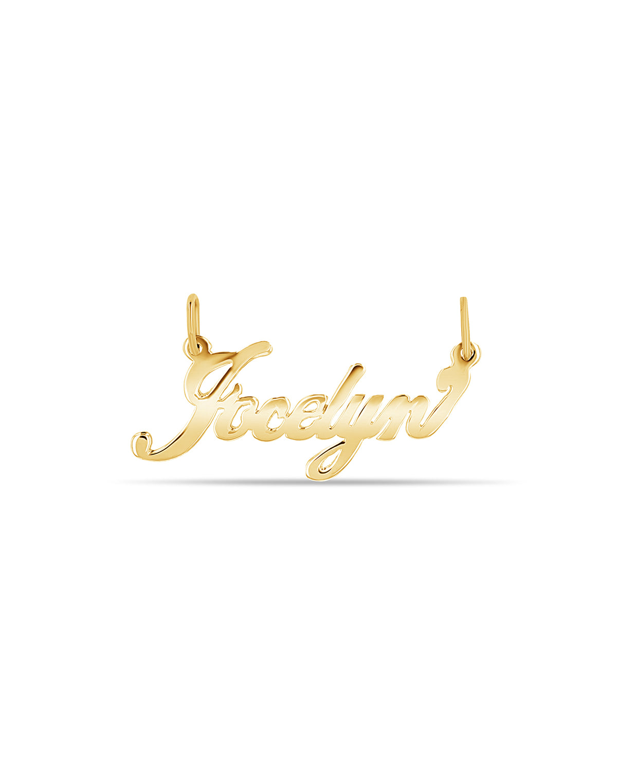 Gold Edwardian Name Pendant