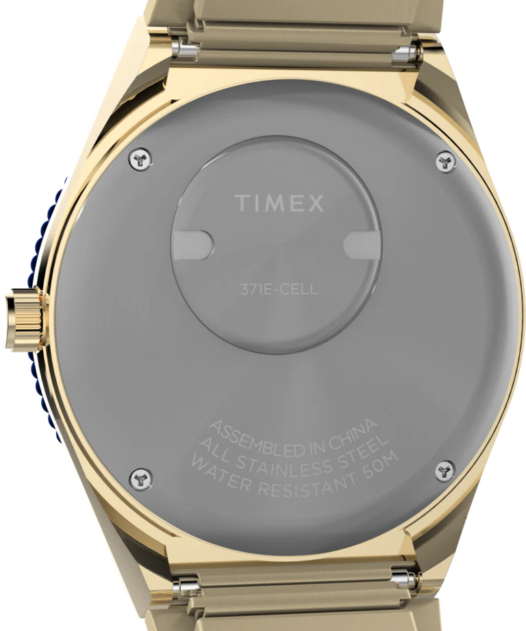 Q Timex Gold‑Tone Stainless Steel Expansion