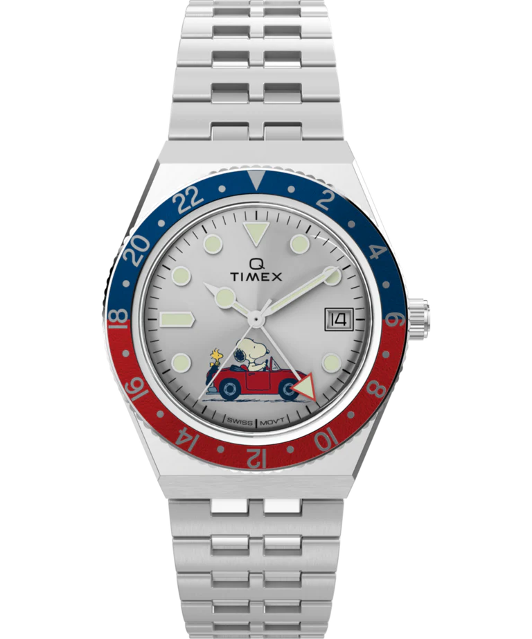 Timex x Peanuts® Q Timex® GMT