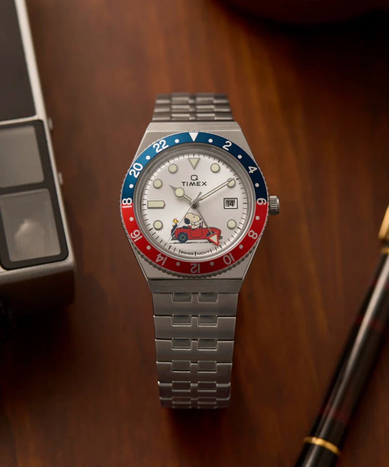Q Timex x Peanuts® GMT
