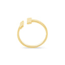 [price] Minimalist T Open Ring 14K.