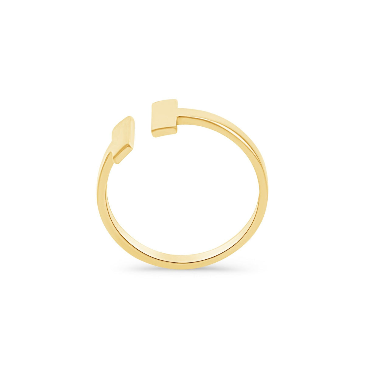 [price] Minimalist T Open Ring 14K.