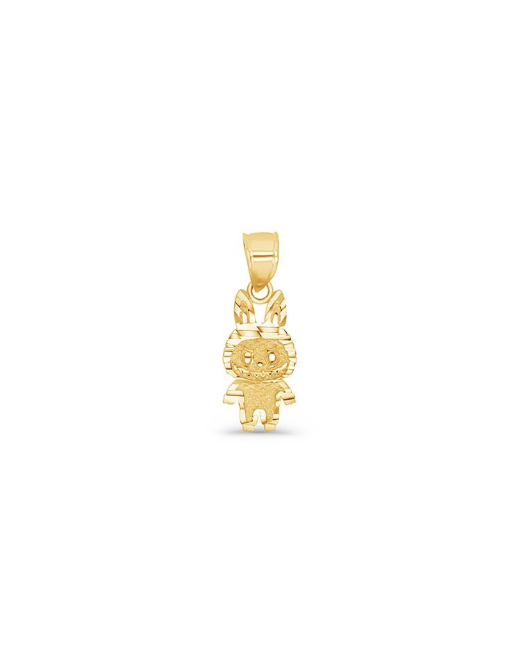 14K Gold Labubu Pendant