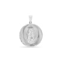 .925 Silver Double Sided Our Lady of Guadalupe and Crucifix Pendant [xs 1.6, s 3.3g, m 3.7g, L 4.9g, XL 9.3g, XXL 11.9g].