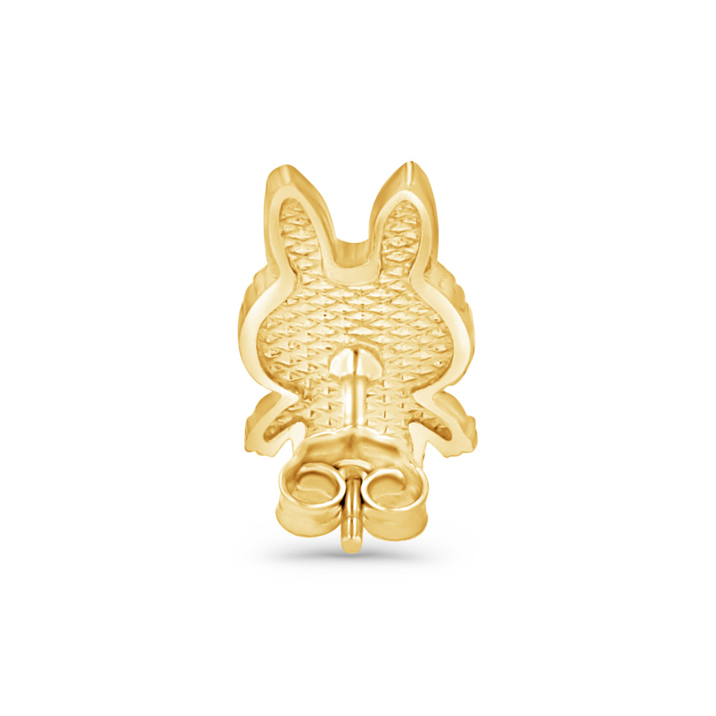 Gold Labubu Stud Earrings