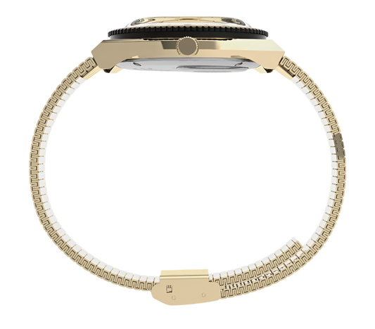 Q Timex 36mm Stainless Steel Bracelet Watch