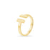 [price] Minimalist T Open Ring 14K.