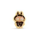 Labubu Stud Earrings Brown