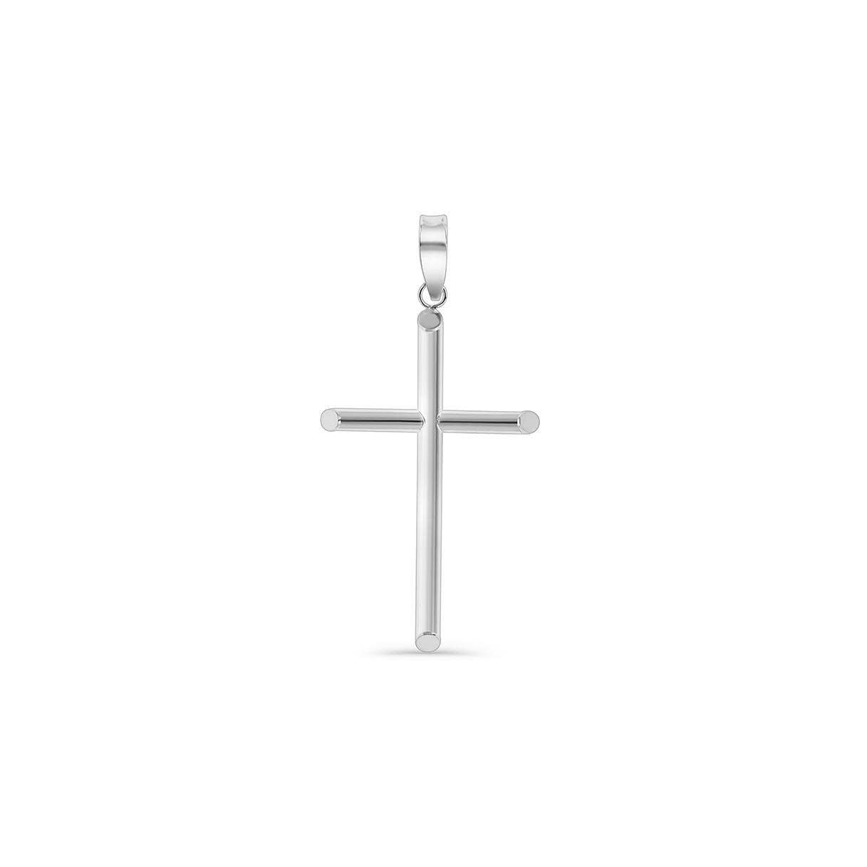 .925 Silver Thin Polished Cross Pendant [M-2.3g, L-2.7g].