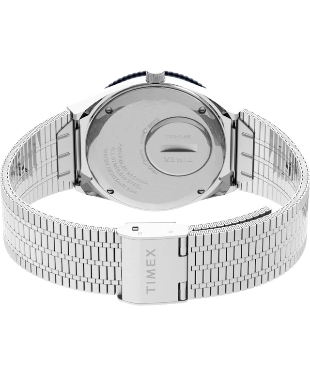 Q Timex 36mm Stainless Steel Bracelet Watch