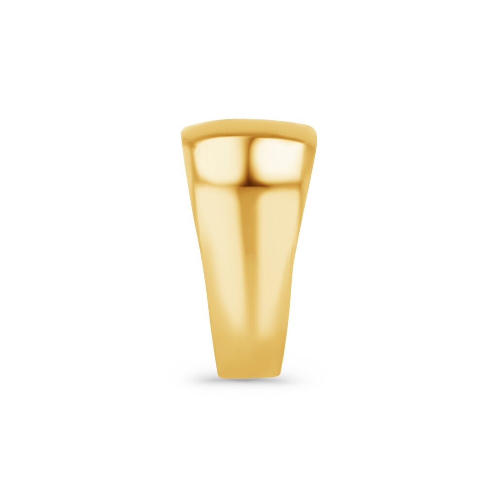 14K Gold Dome Polished Ring