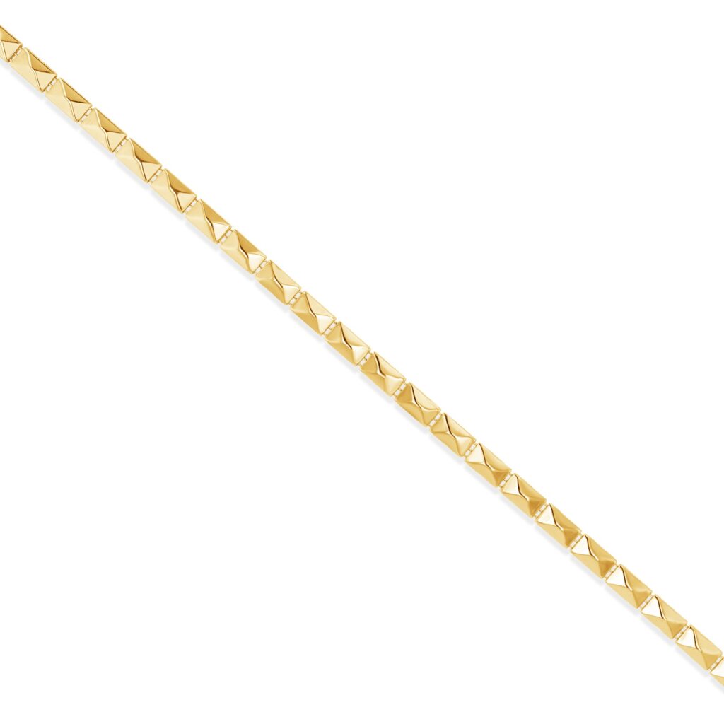 14K Gold Prism Bracelet