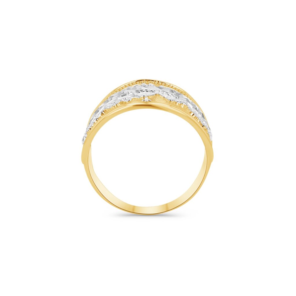14K Two-Tone Gold Last Supper Ring