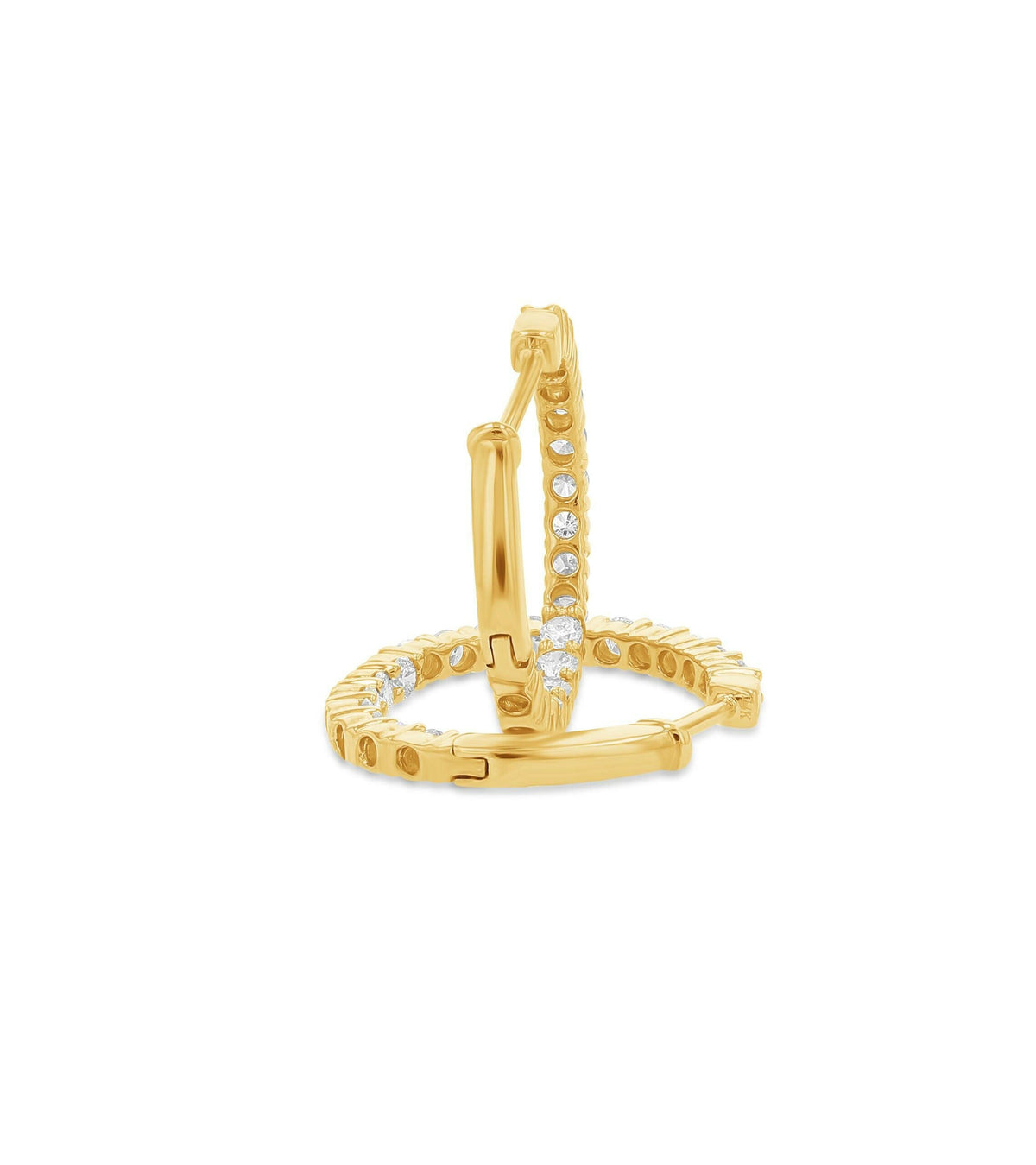 Aros infinitos con pavé de diamantes
