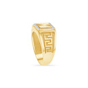 [price] Pavé Signet Greco Ring.