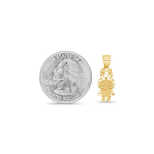 14K Gold Labubu Pendant