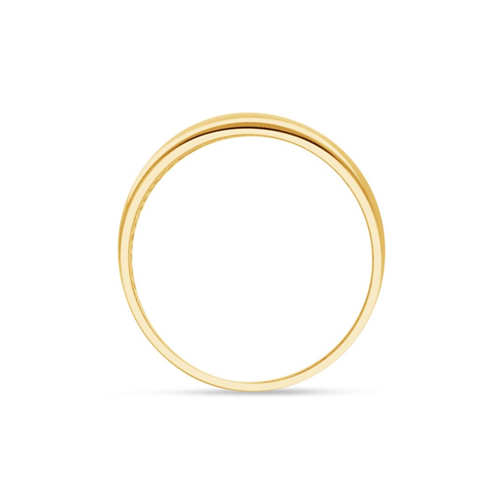 14K Gold Dome Polished Ring