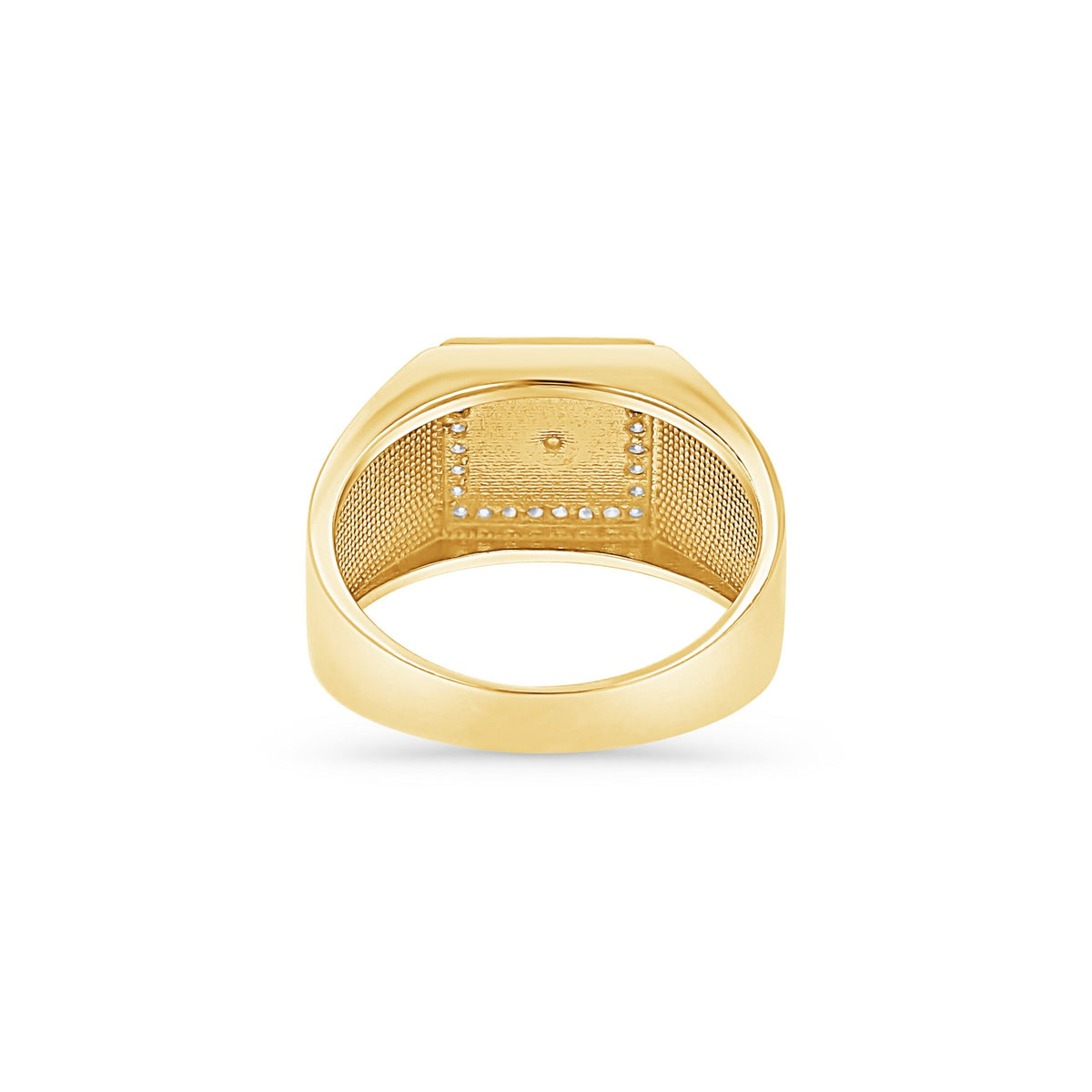 [price] Pavé Signet Greco Ring.