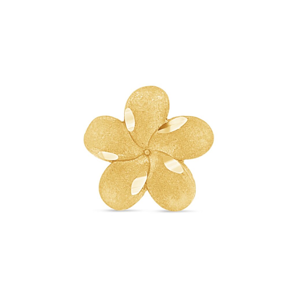 Shop Plumeria Flower Stud Earrings today! | Elizalde Jewelers