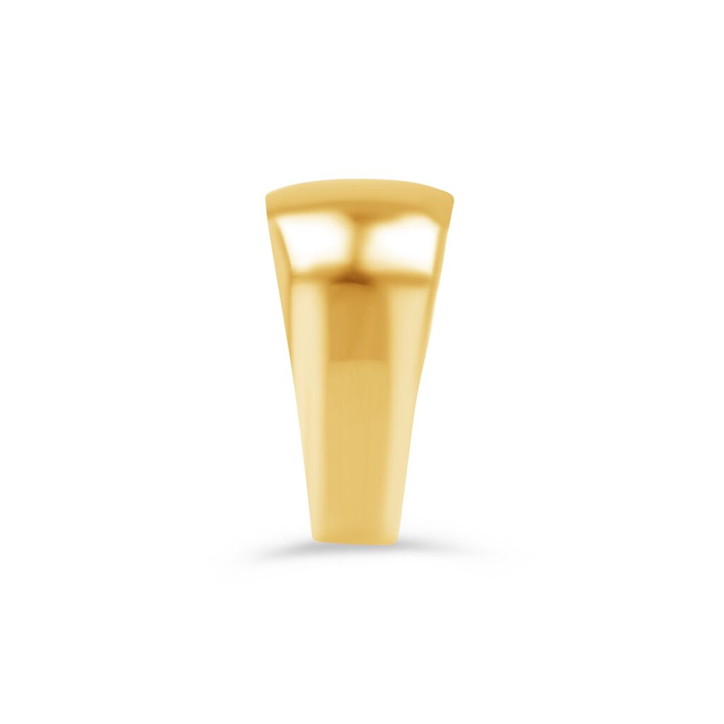 14K Gold Dome Polished Ring